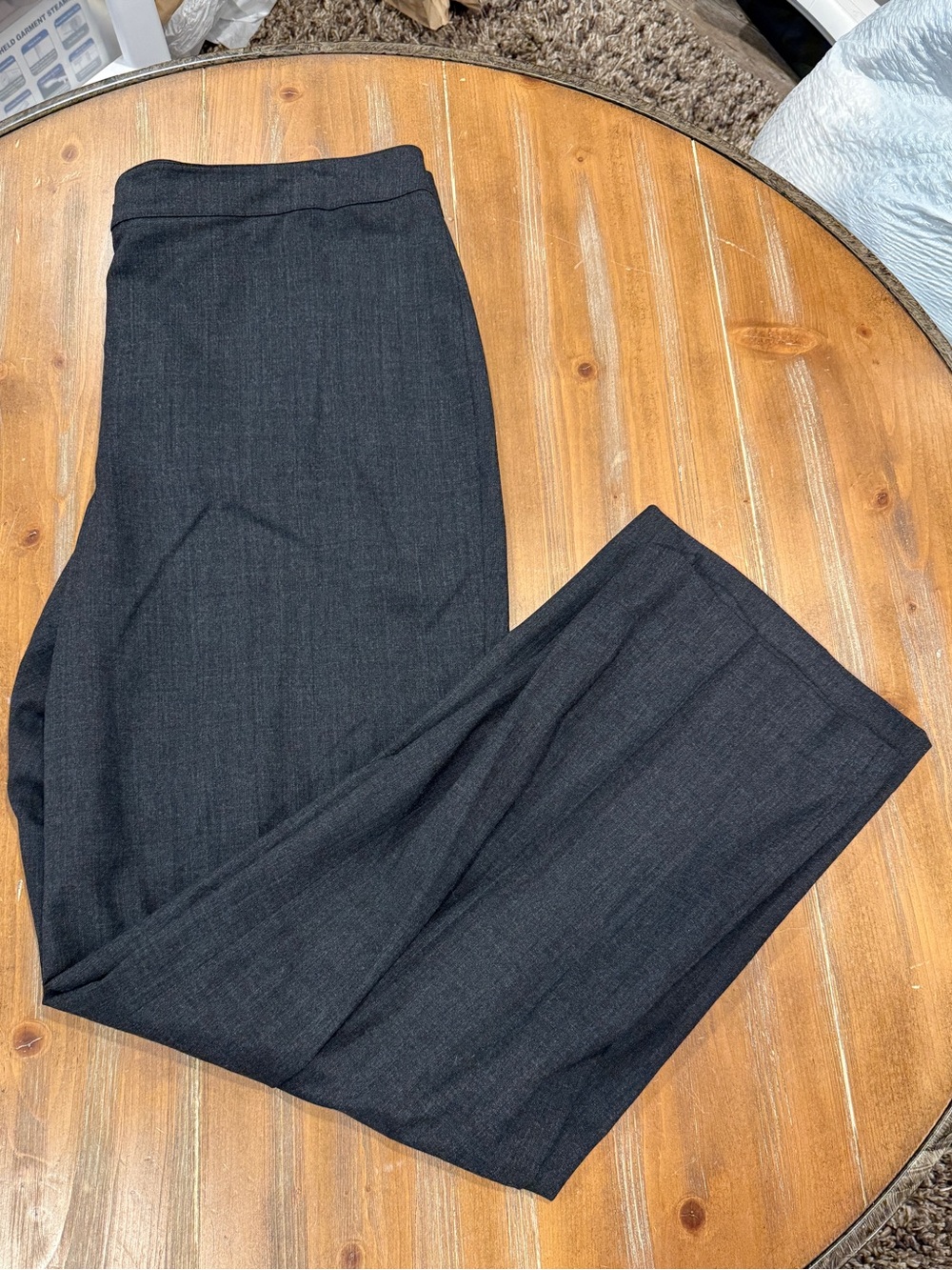 St. John Diana Wool Dress Pants Women's Size 16 Charcoal Gray Tailored Dog Show
